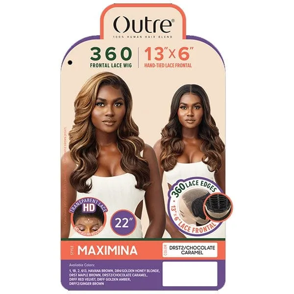 Outre Human Hair Blend 360 Lace Front Wig - MAXIMINA