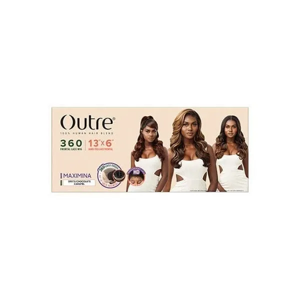 Outre Human Hair Blend 360 Lace Front Wig - MAXIMINA