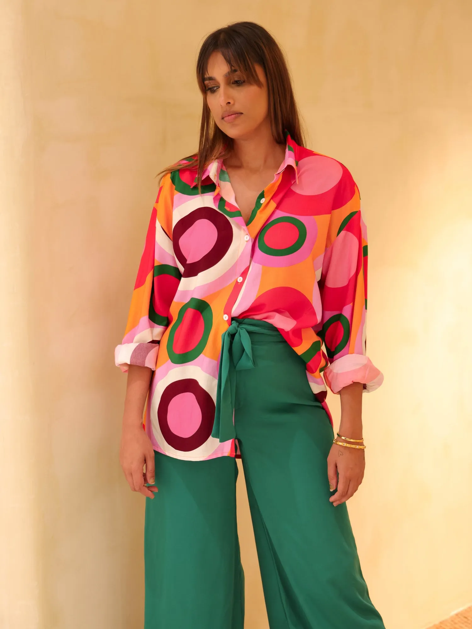 Over Sized Printed Shirt