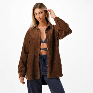 OVERSIZE CORDUROY SHIRT JACKET