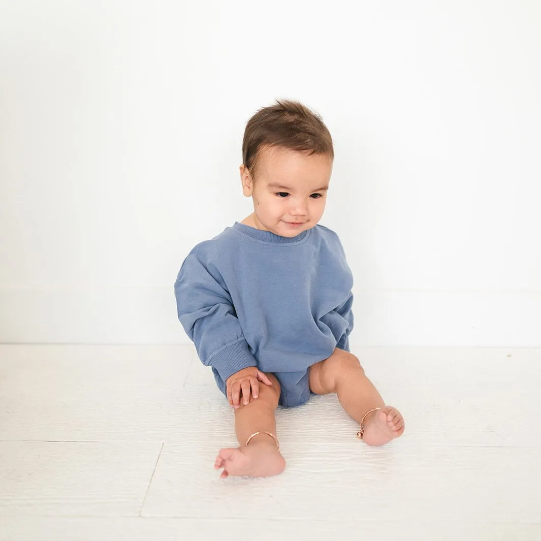 Oversized Cozy Romper - Dreamy Blue