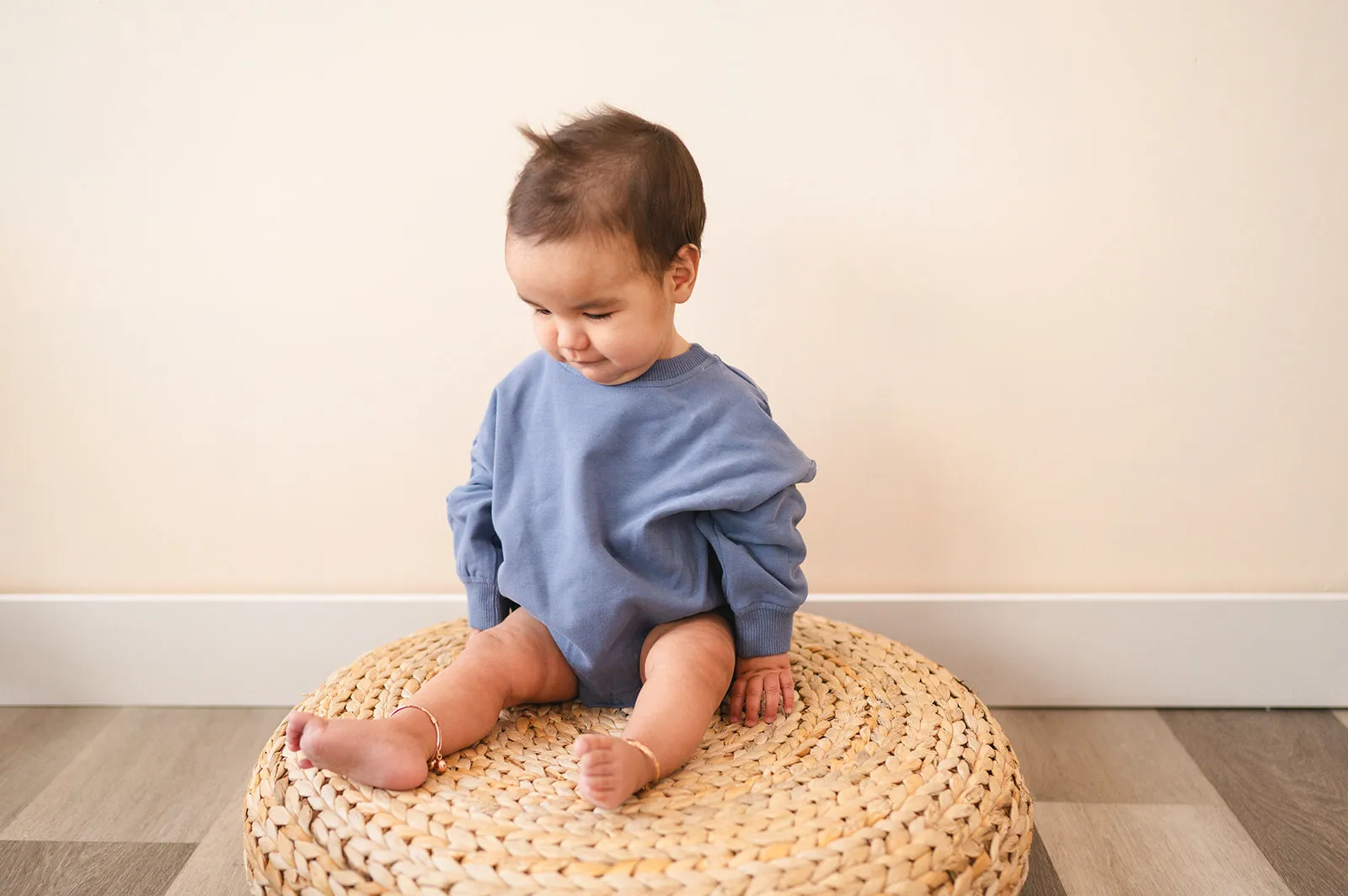 Oversized Cozy Romper - Dreamy Blue
