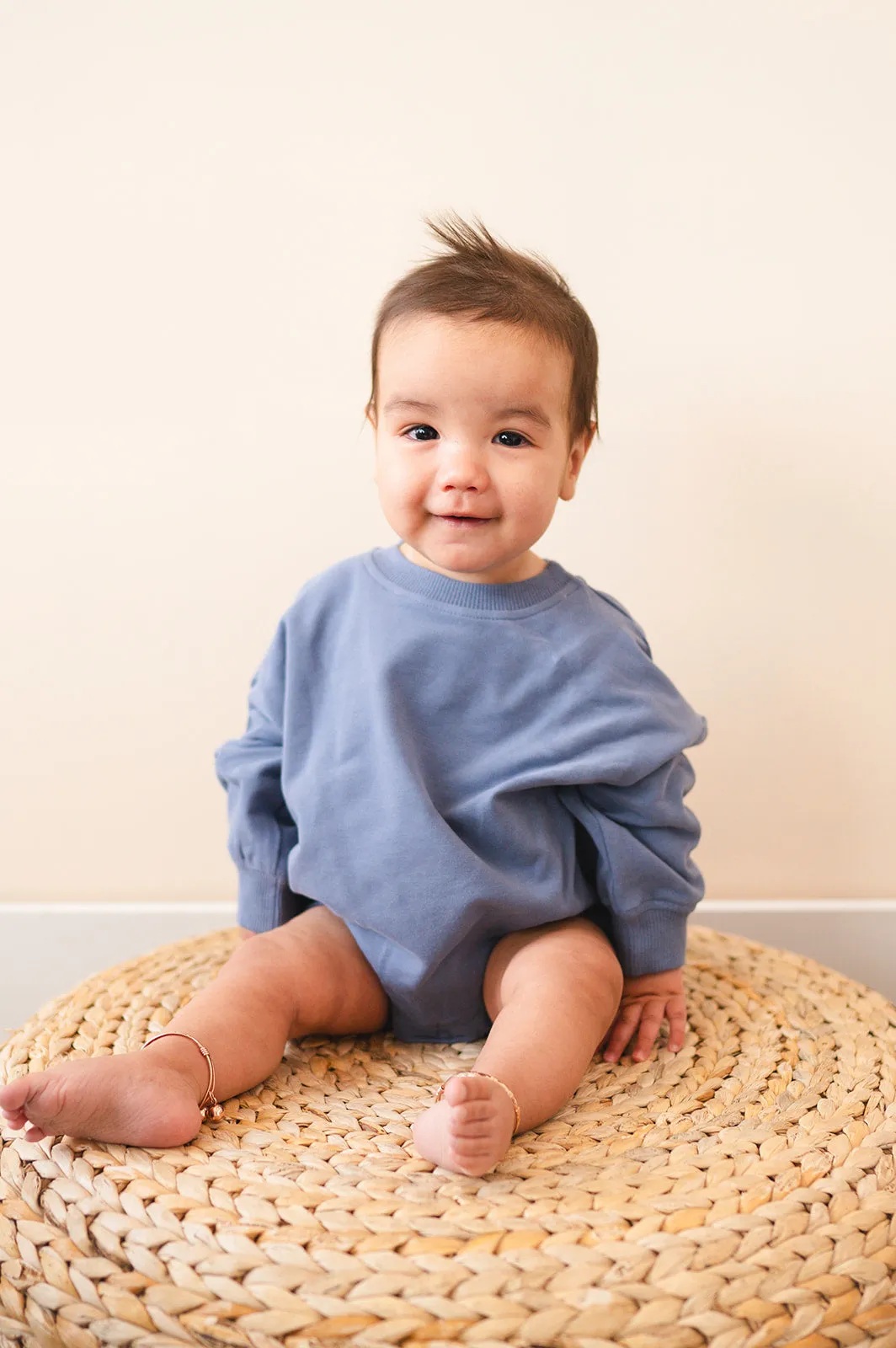 Oversized Cozy Romper - Dreamy Blue
