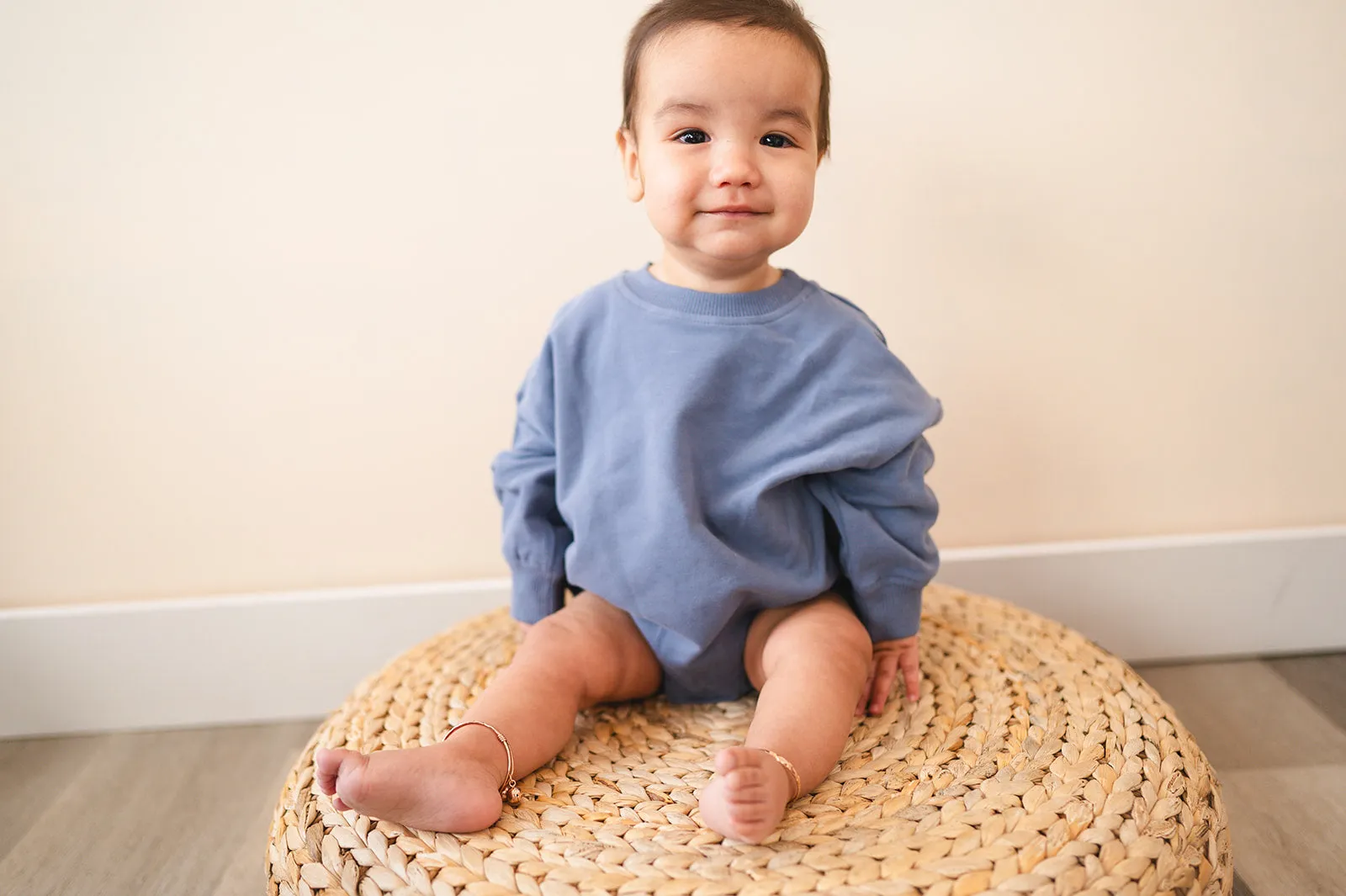 Oversized Cozy Romper - Dreamy Blue