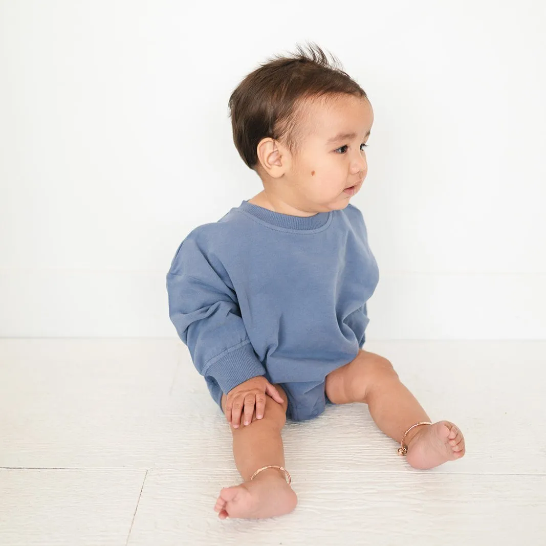 Oversized Cozy Romper - Dreamy Blue
