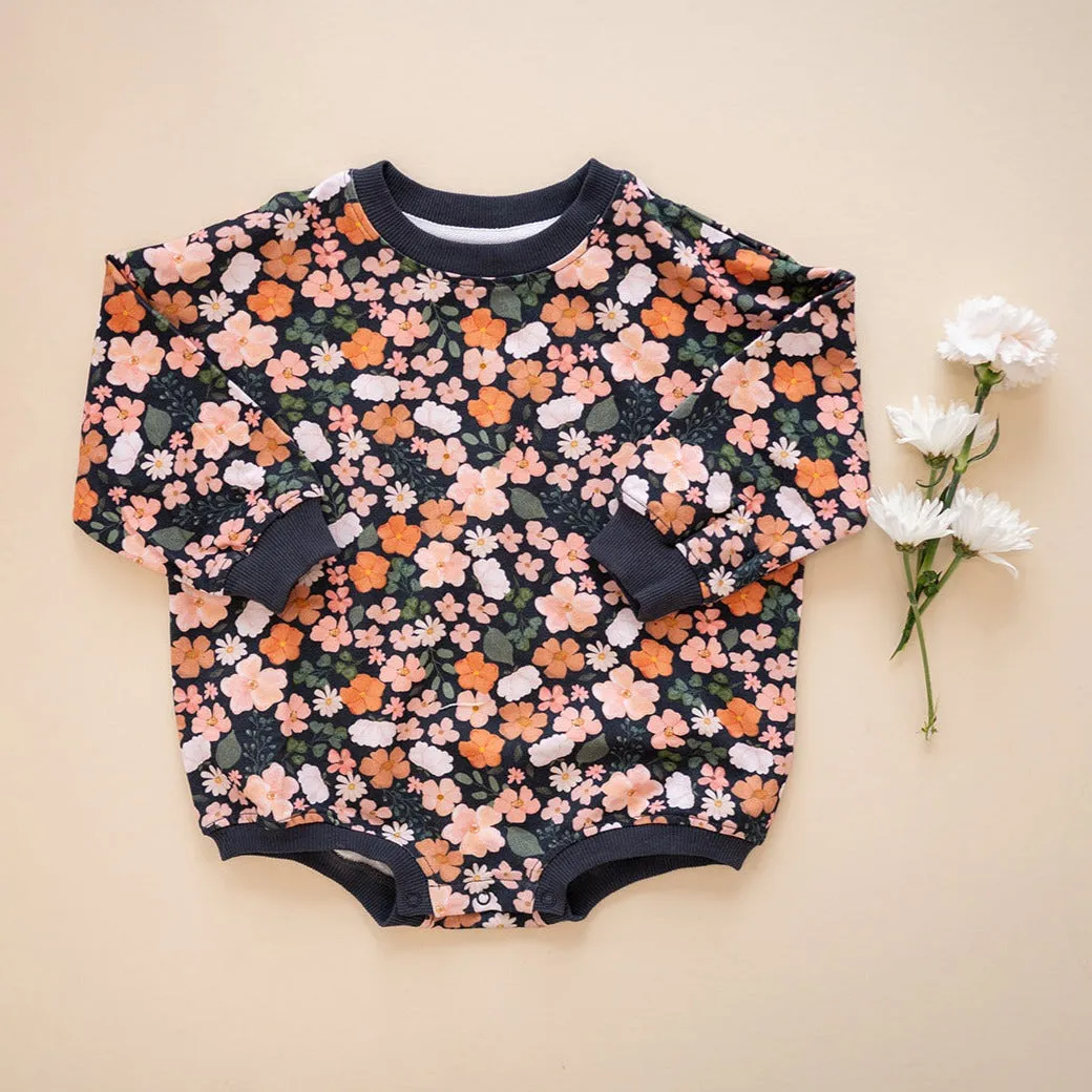 Oversized Cozy Romper - Harvest Bloom