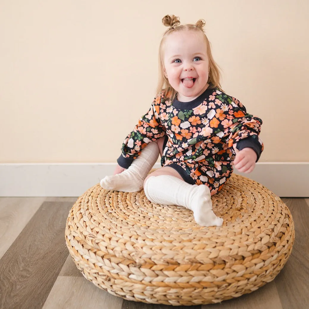 Oversized Cozy Romper - Harvest Bloom