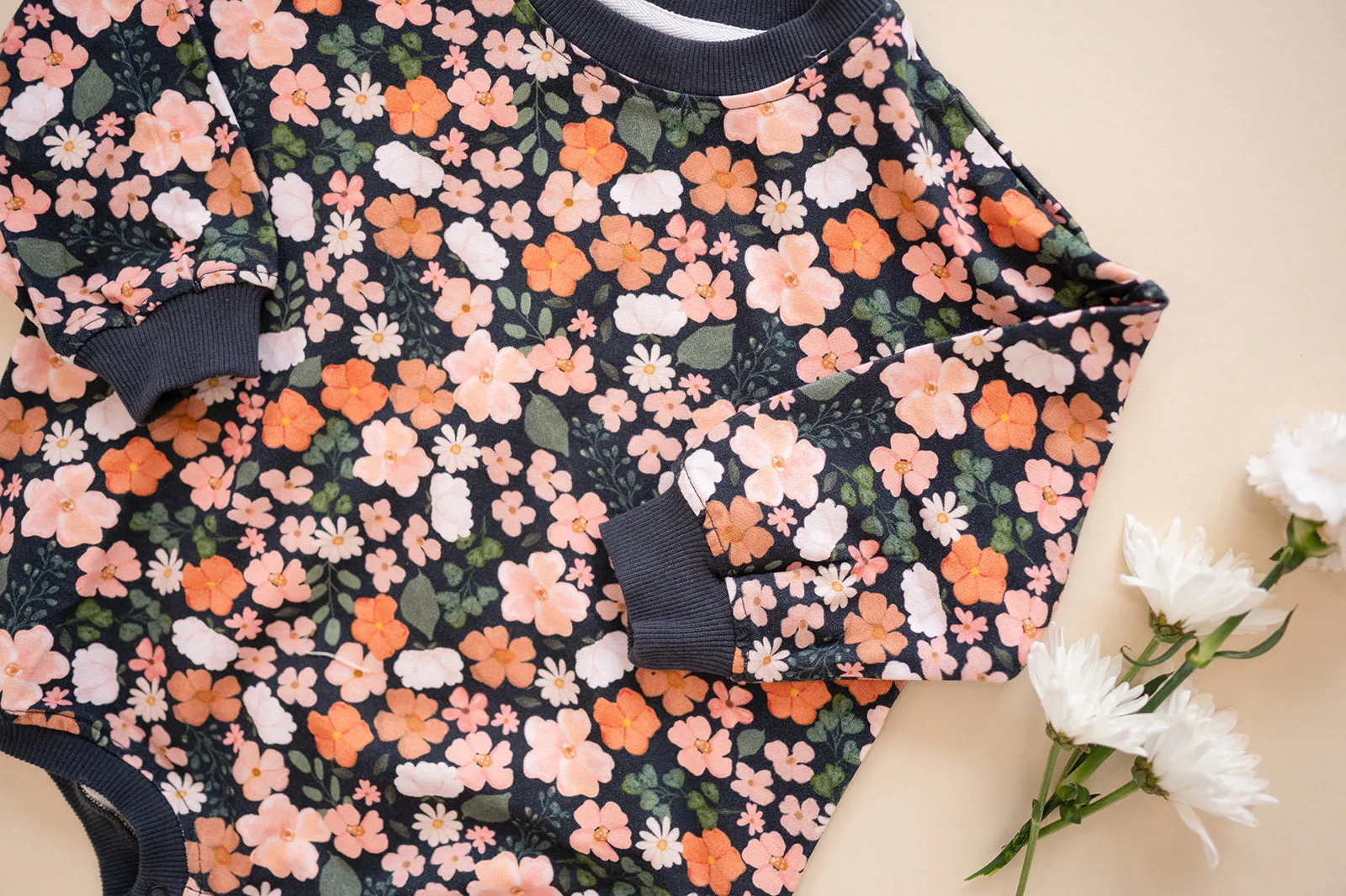 Oversized Cozy Romper - Harvest Bloom