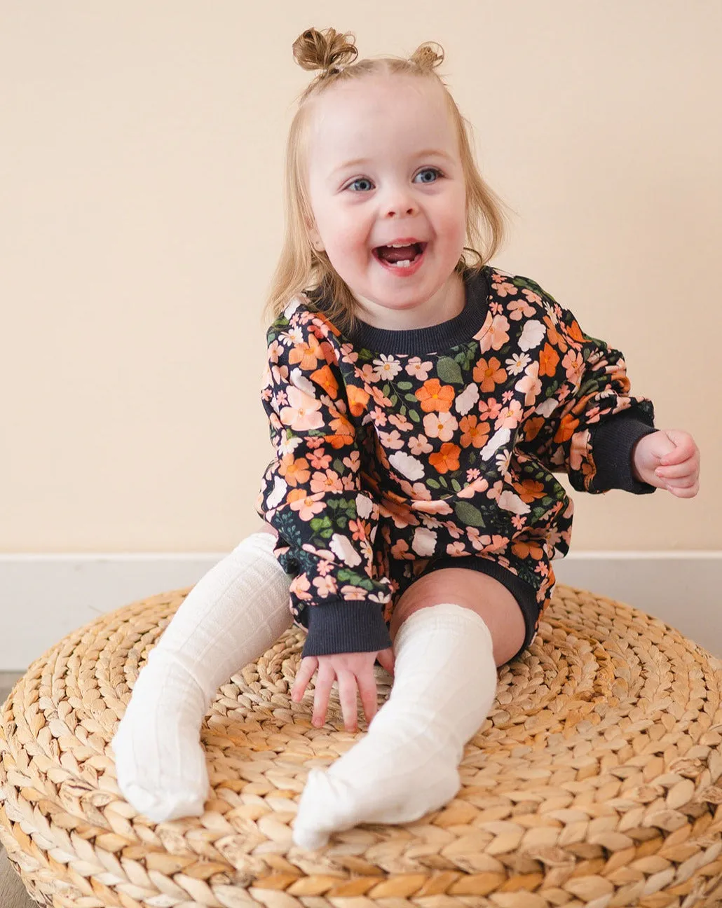 Oversized Cozy Romper - Harvest Bloom