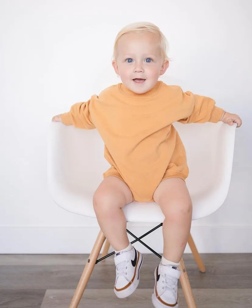 Oversized Cozy Romper - Marigold
