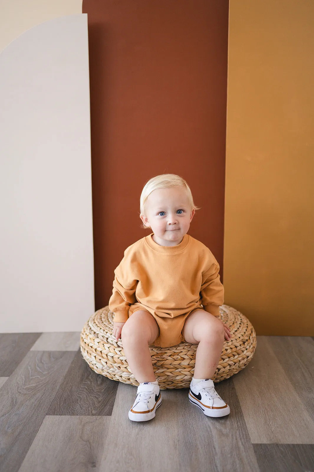 Oversized Cozy Romper - Marigold