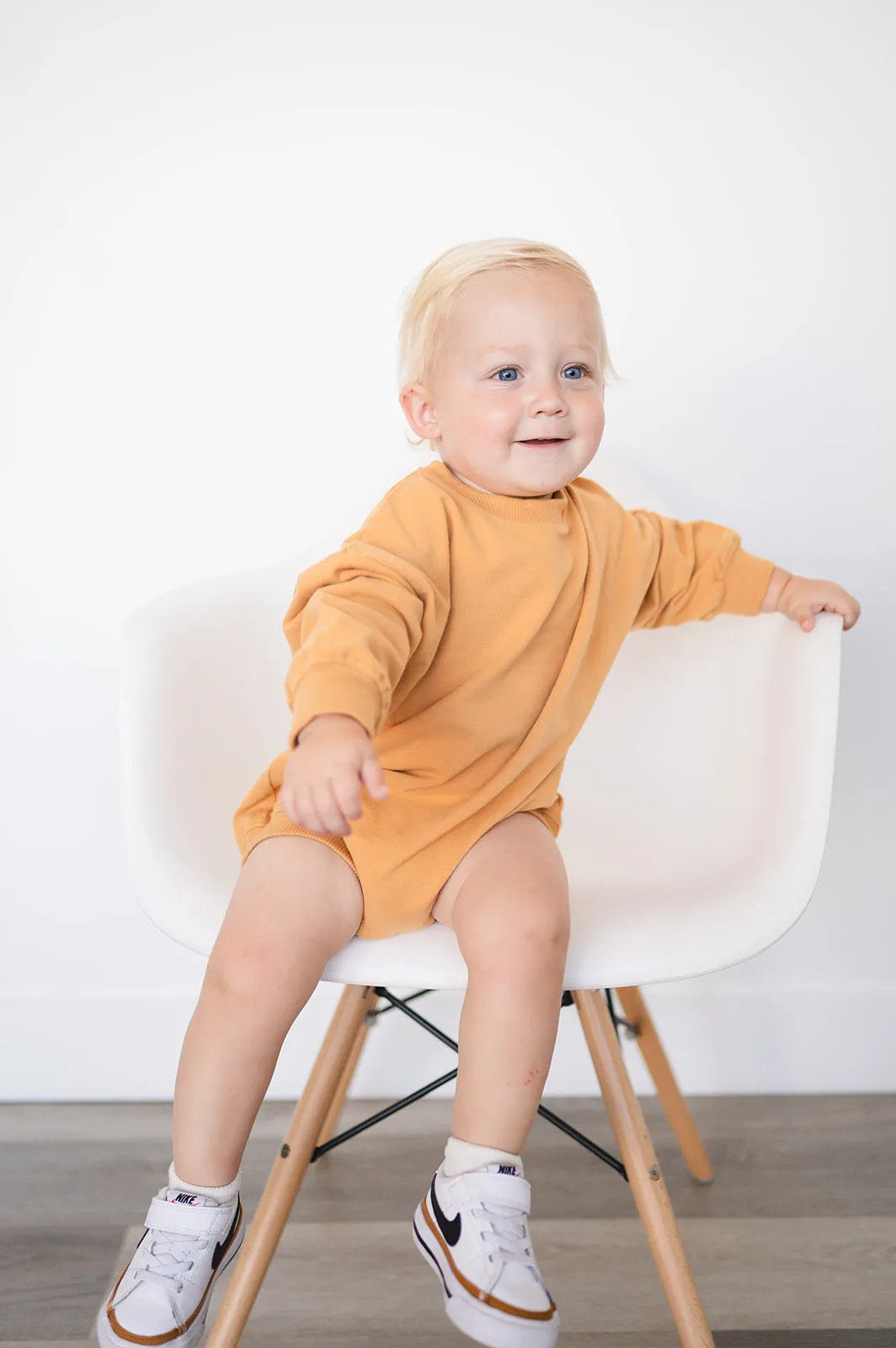 Oversized Cozy Romper - Marigold