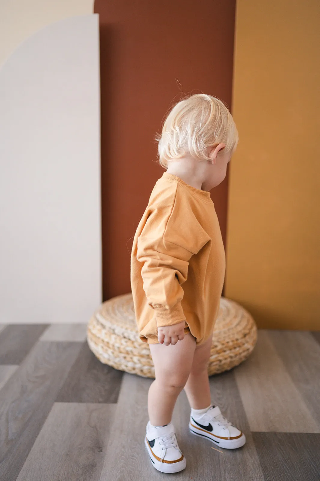 Oversized Cozy Romper - Marigold
