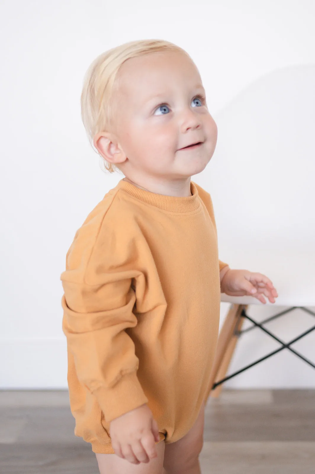 Oversized Cozy Romper - Marigold