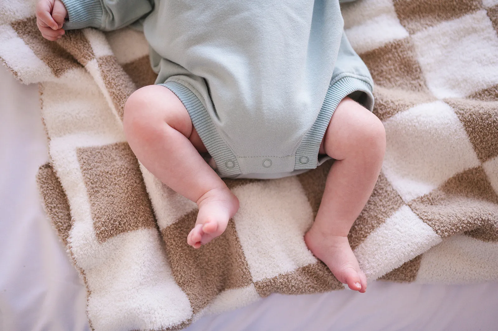Oversized Cozy Romper - Mint Blue
