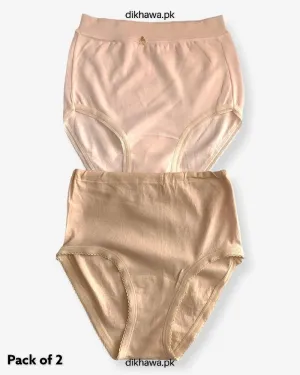 Pack of 2 Imported Stocklot Branded Cotton Panty Stretchable Cotton Lace Panty 2021