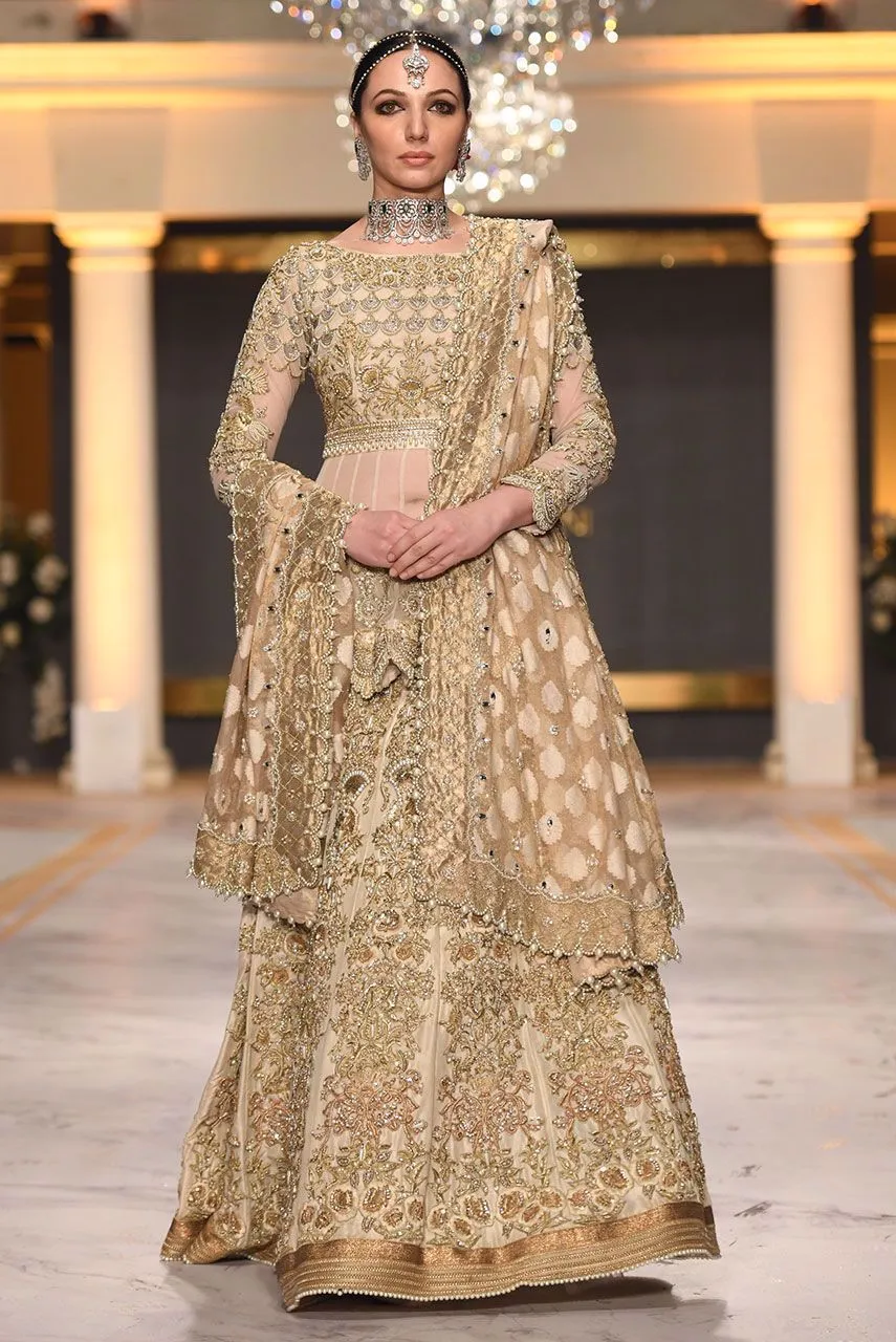 Pakistani Short Peplum Lehnga for Wedding #J4326