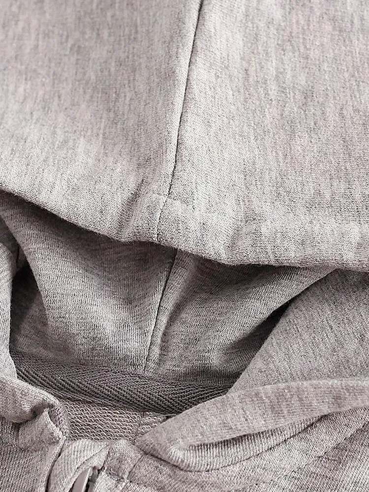 Pale Grey Dinosaur Baby Hooded Onesie With Dark Spikes 3 to 12 months