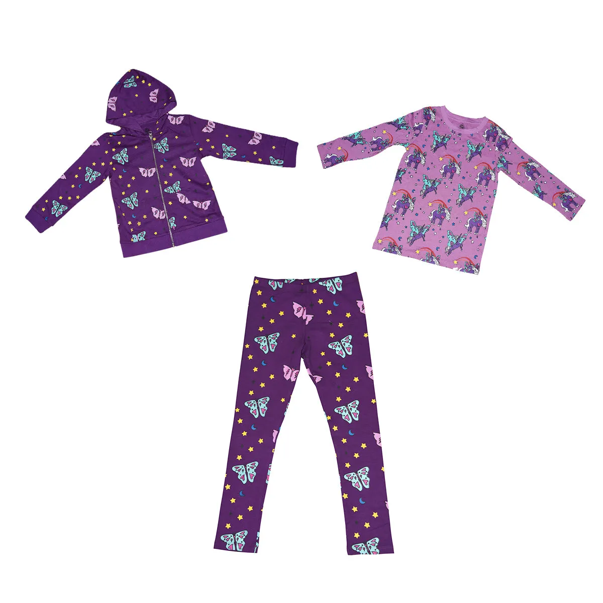 Papillon Leggings in Grape