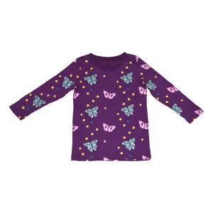 Papillon Long Sleeve Tee in Grape