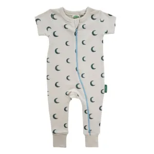 Parade Organics Signature Short Sleeve Romper - Blue Moons