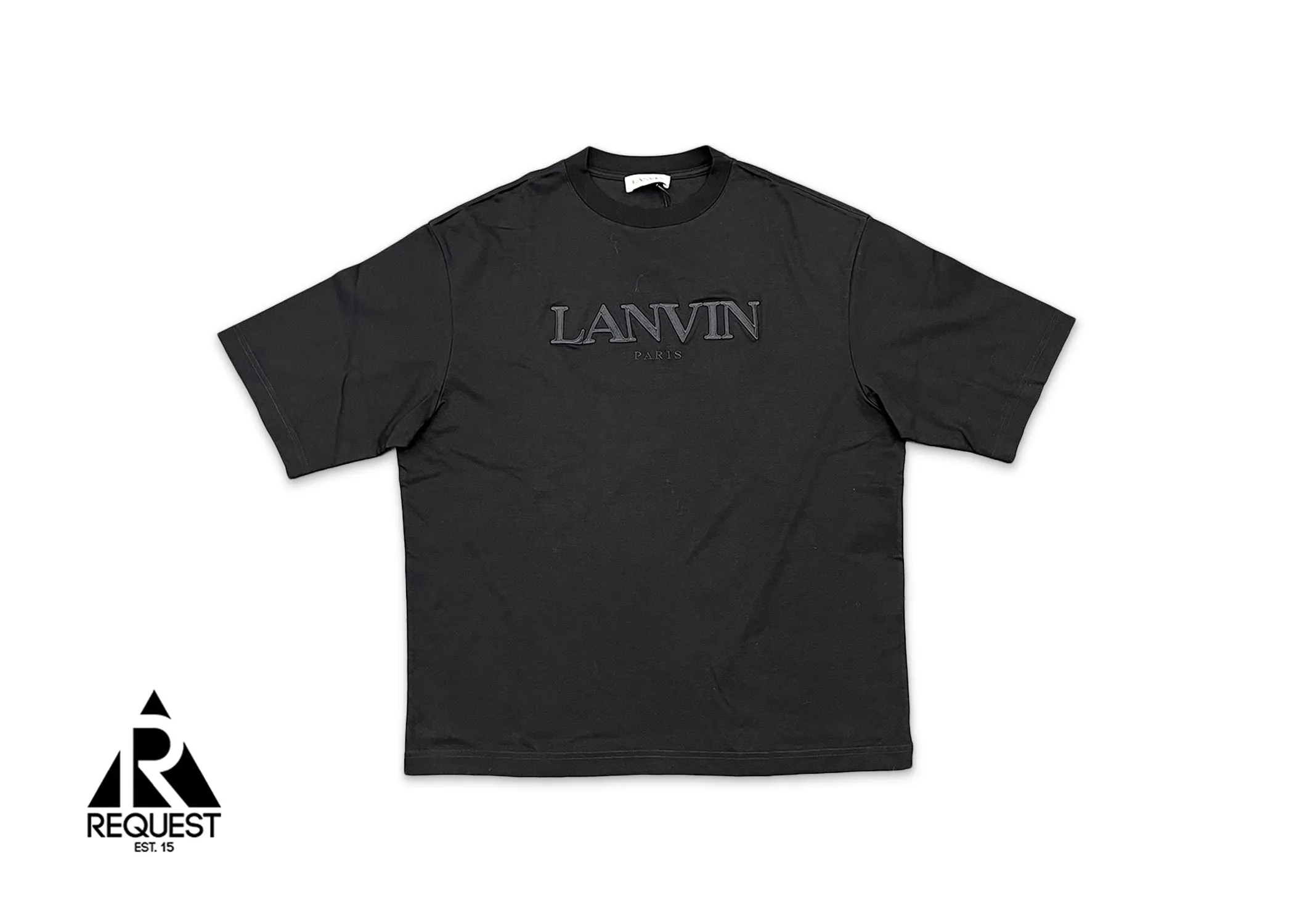 Paris Embroidered Tee "Black"