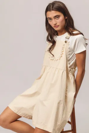 Patch Pocket Lace Trim Rompers