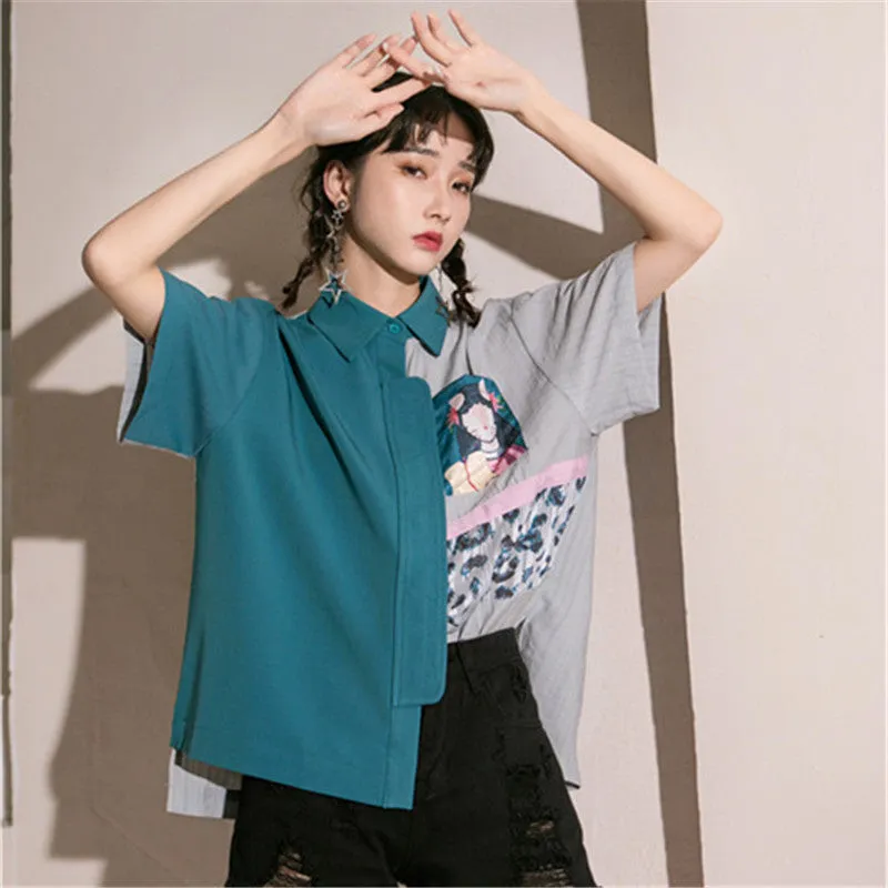 PATCHWORK PRINTED SHIRT UB3185