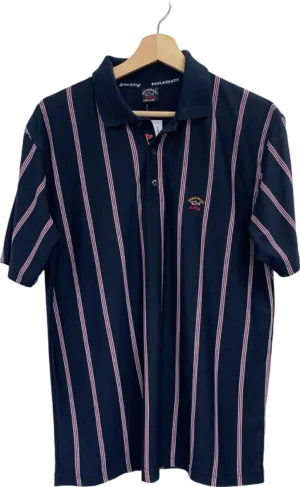 Paul & Shark Navy Striped Polo Shirt UK L
