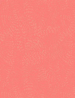 Peach Dash Flow Basic - Dear Stella - Quilting Cotton - 1/2 metre