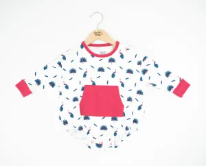 Peacock | Long Sleeve Bubble Romper