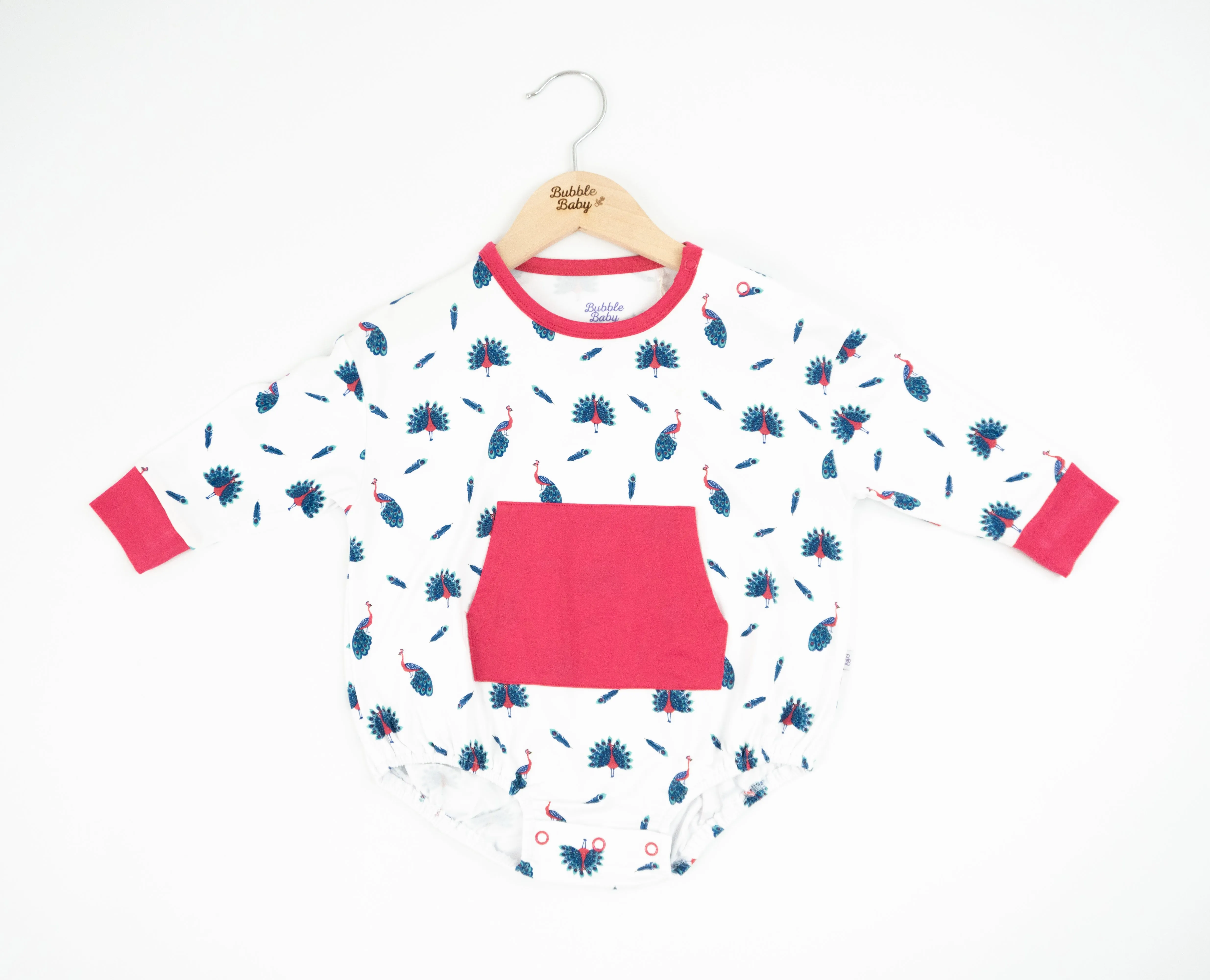 Peacock | Long Sleeve Bubble Romper
