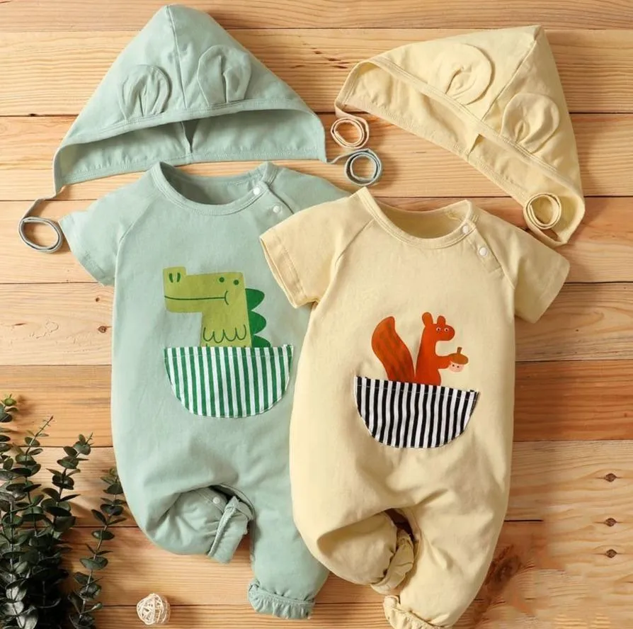 Peekaboo Pouch Sleepsuit Set