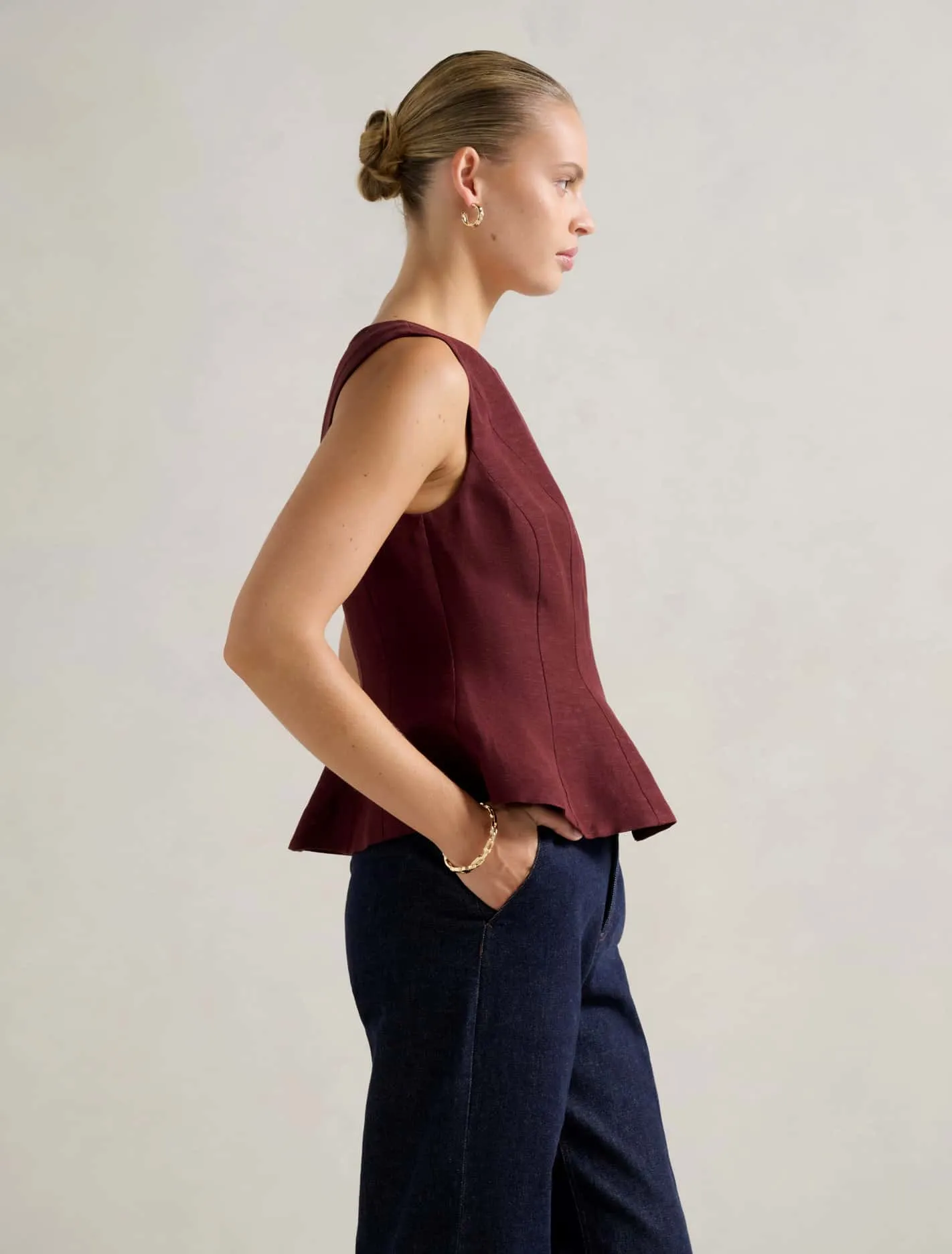 Penny Peplum Top