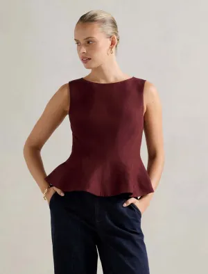 Penny Peplum Top