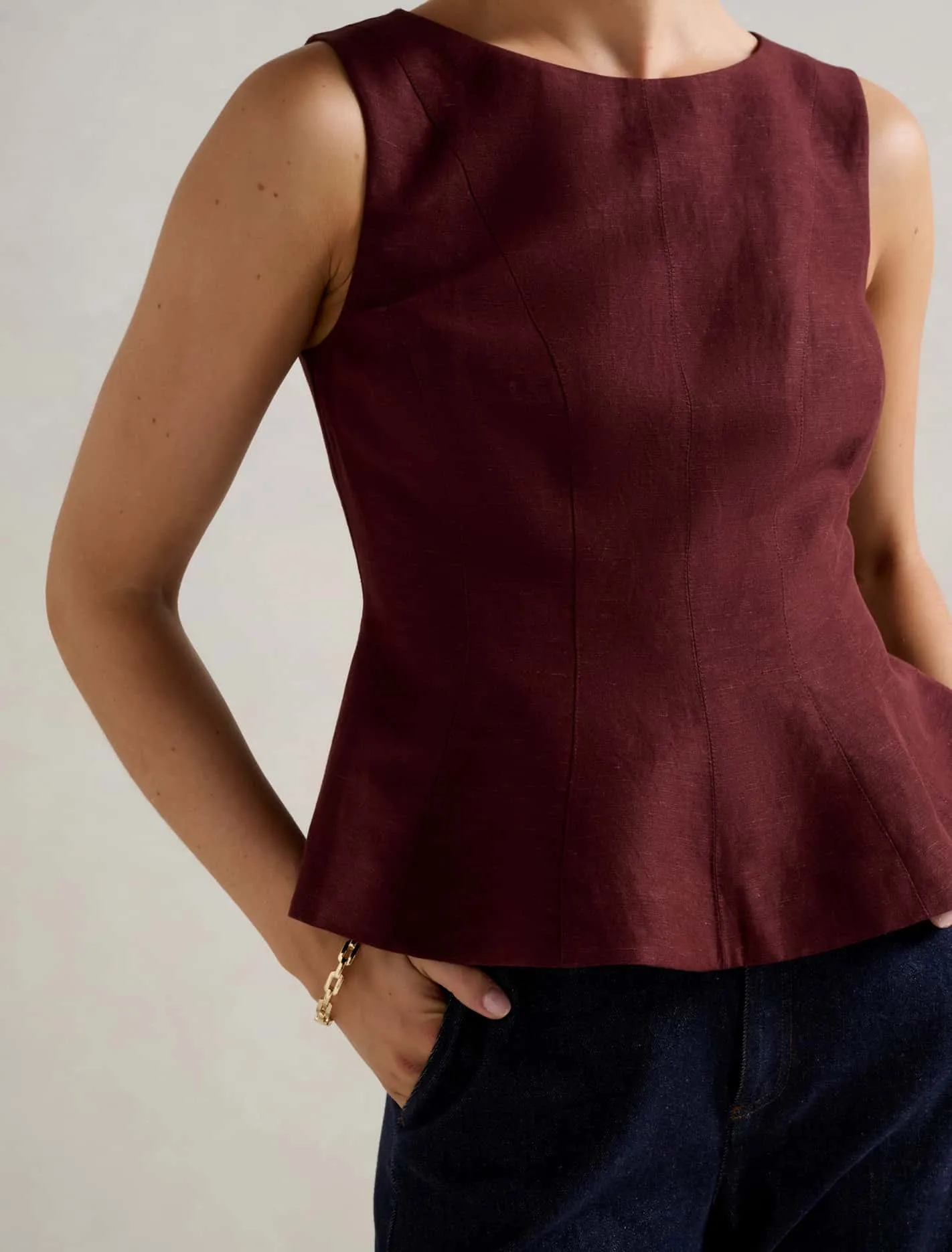 Penny Peplum Top