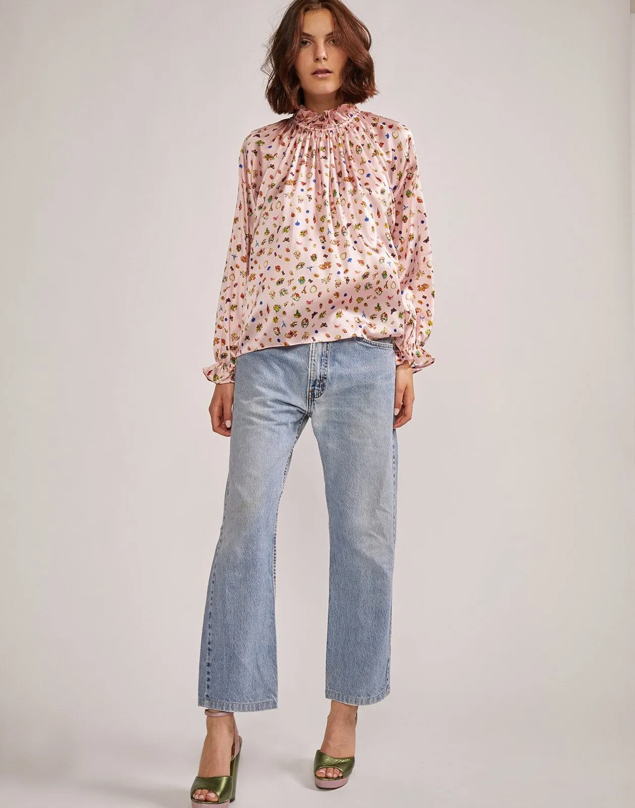 Penny Ruffle Sleeve Blouse