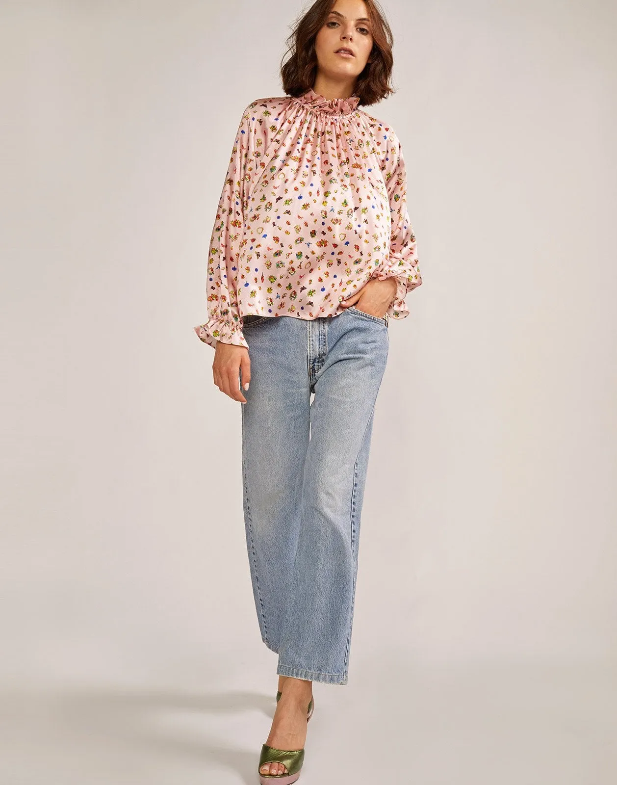 Penny Ruffle Sleeve Blouse