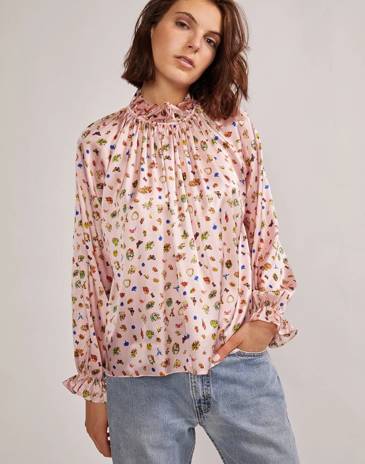 Penny Ruffle Sleeve Blouse