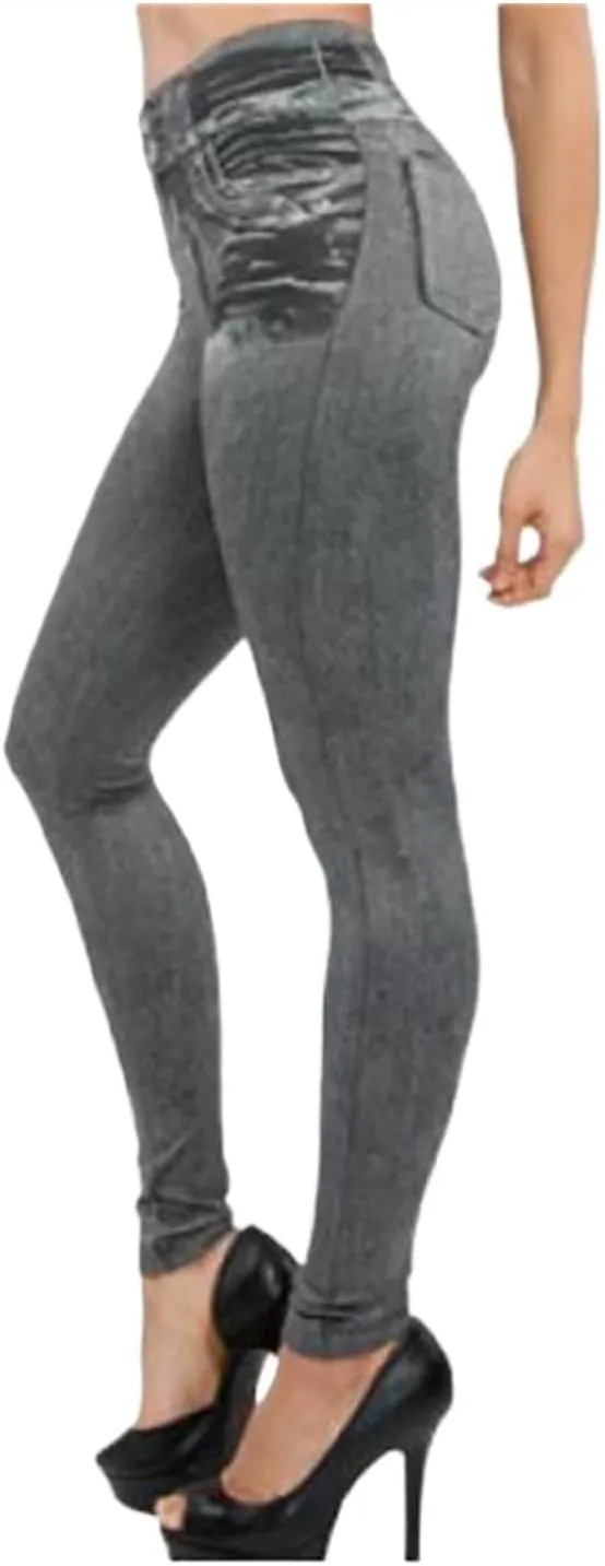 Perfect Stretch Skinny Fit Pull-On Push-Up Plus-Size Jeans Leggings, Women's Butt Lifting Jeans