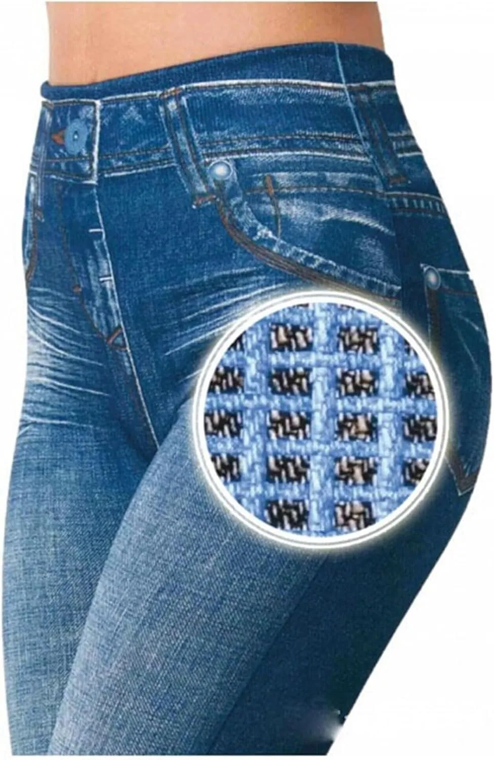 Perfect Stretch Skinny Fit Pull-On Push-Up Plus-Size Jeans Leggings, Women's Butt Lifting Jeans