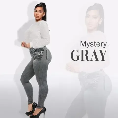 Perfect Stretch Skinny Fit Pull-On Push-Up Plus-Size Jeans Leggings, Women's Butt Lifting Jeans