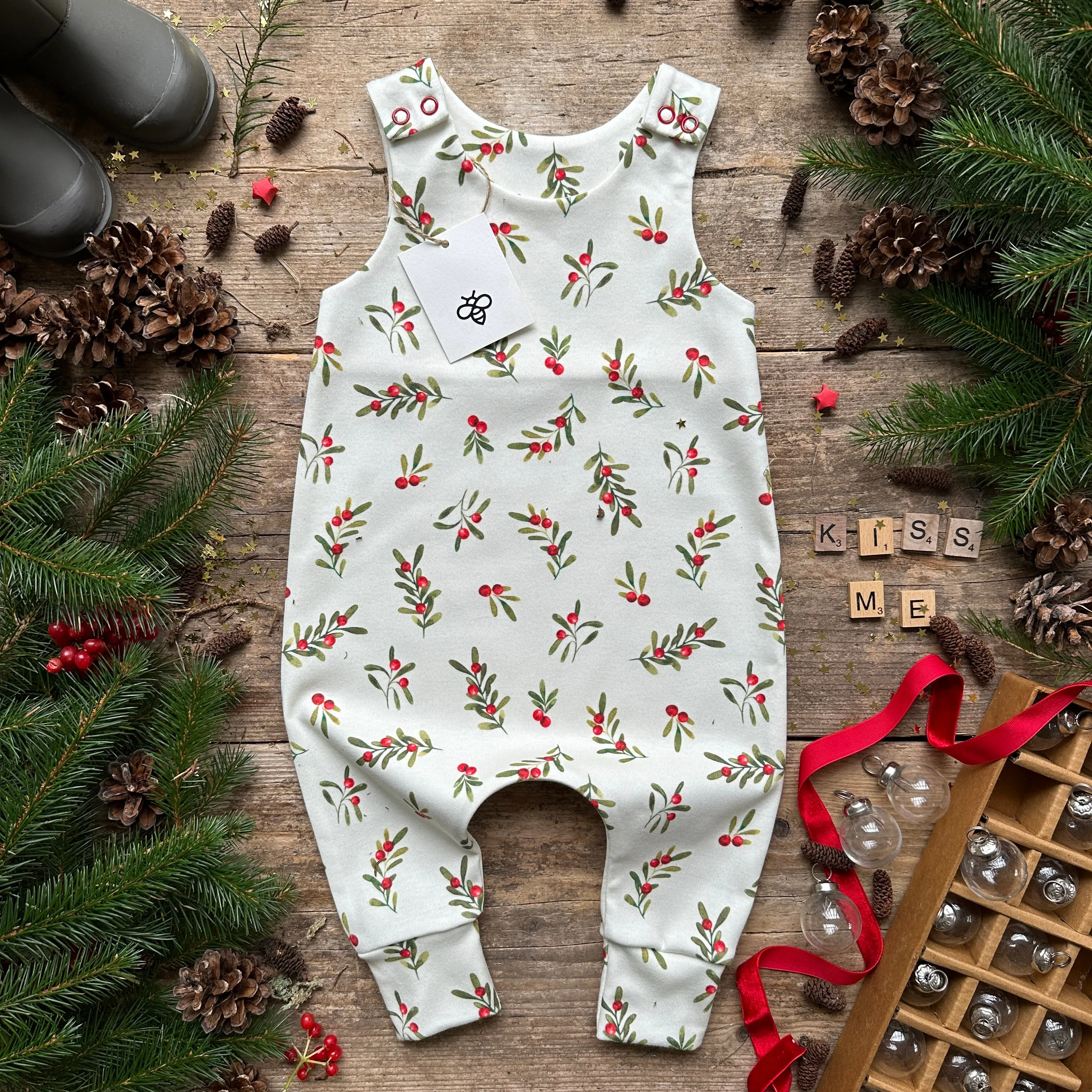PERFECTLY IMPERFECT | Long Rompers | Berry Christmas