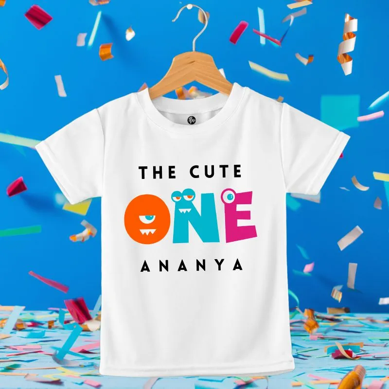 Personalized The Cute One T-Shirt for First Birthday Celebrations