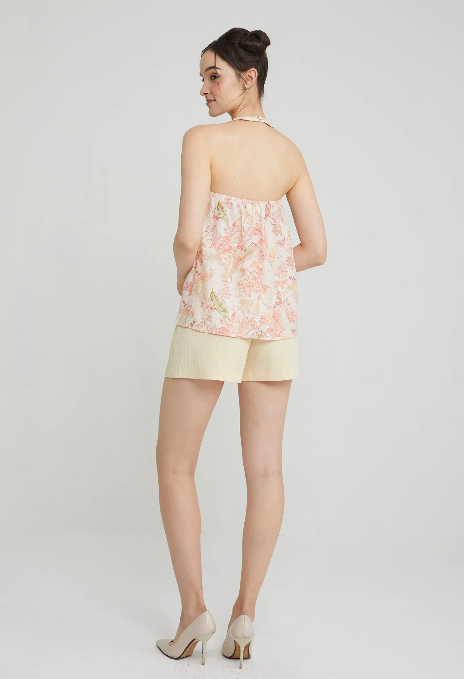 Petal Halter Neck Top