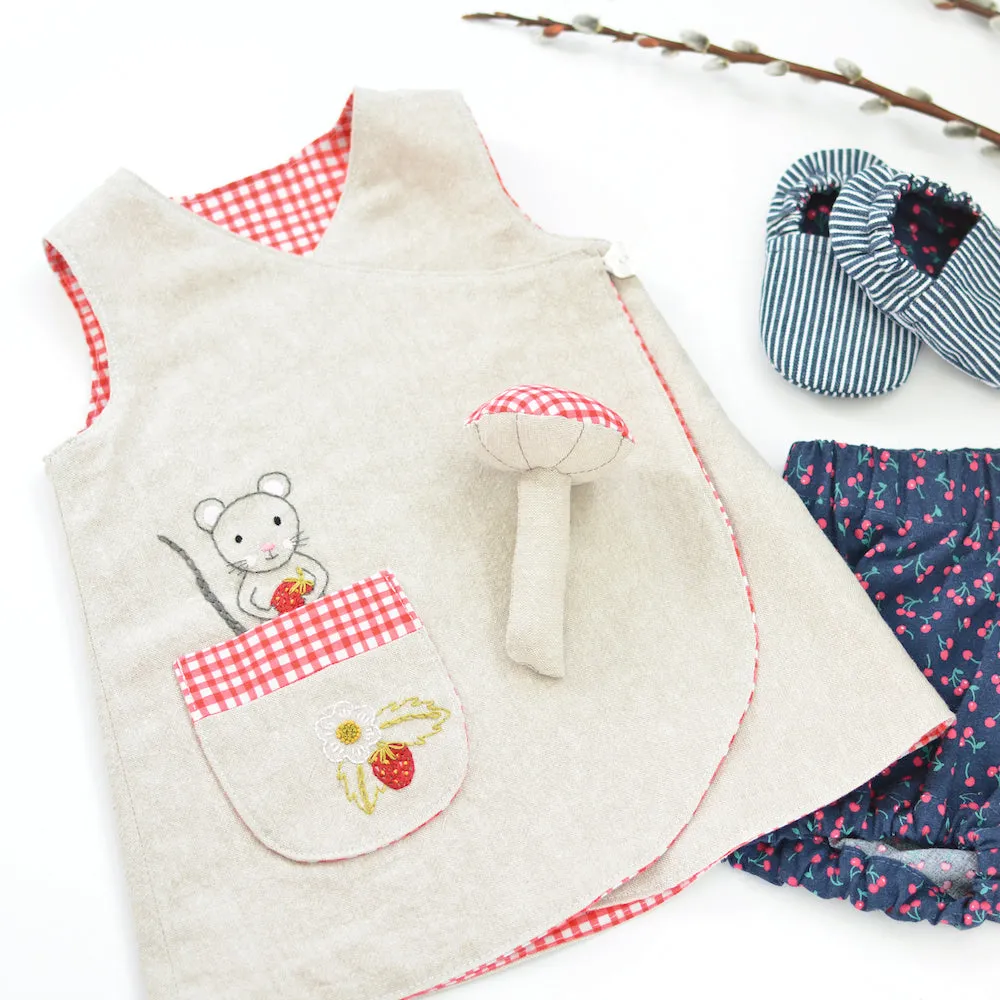 Petal Wrap Dress   Tunic Sewing Pattern - Baby - 4yrs