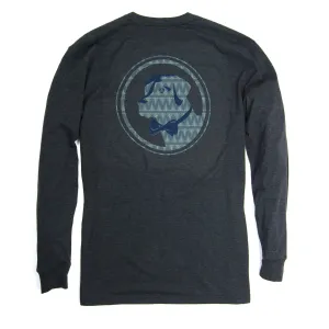 Pine Original Logo Tee - Heather Blueberry