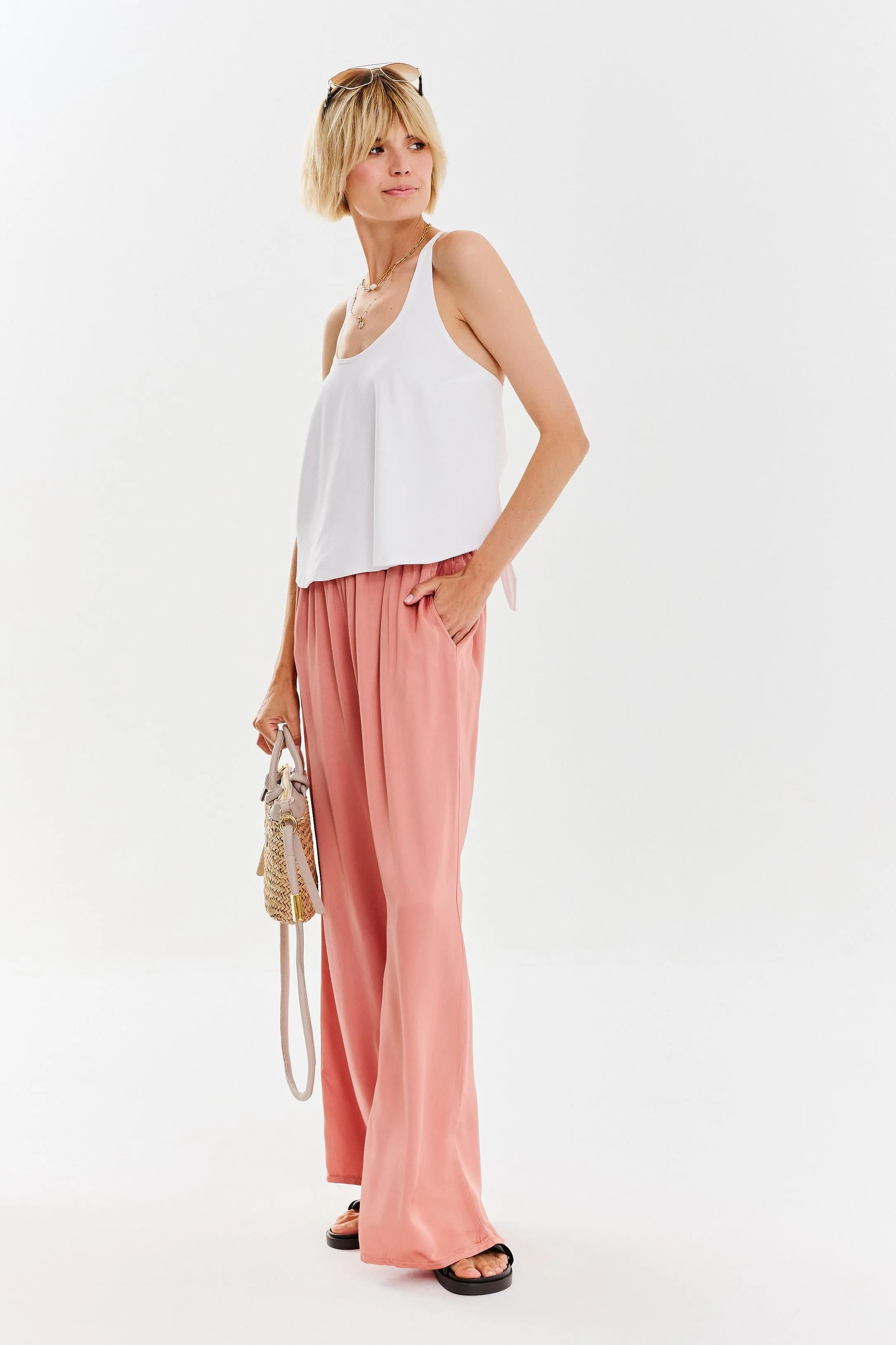 Pink Champagne wide pants