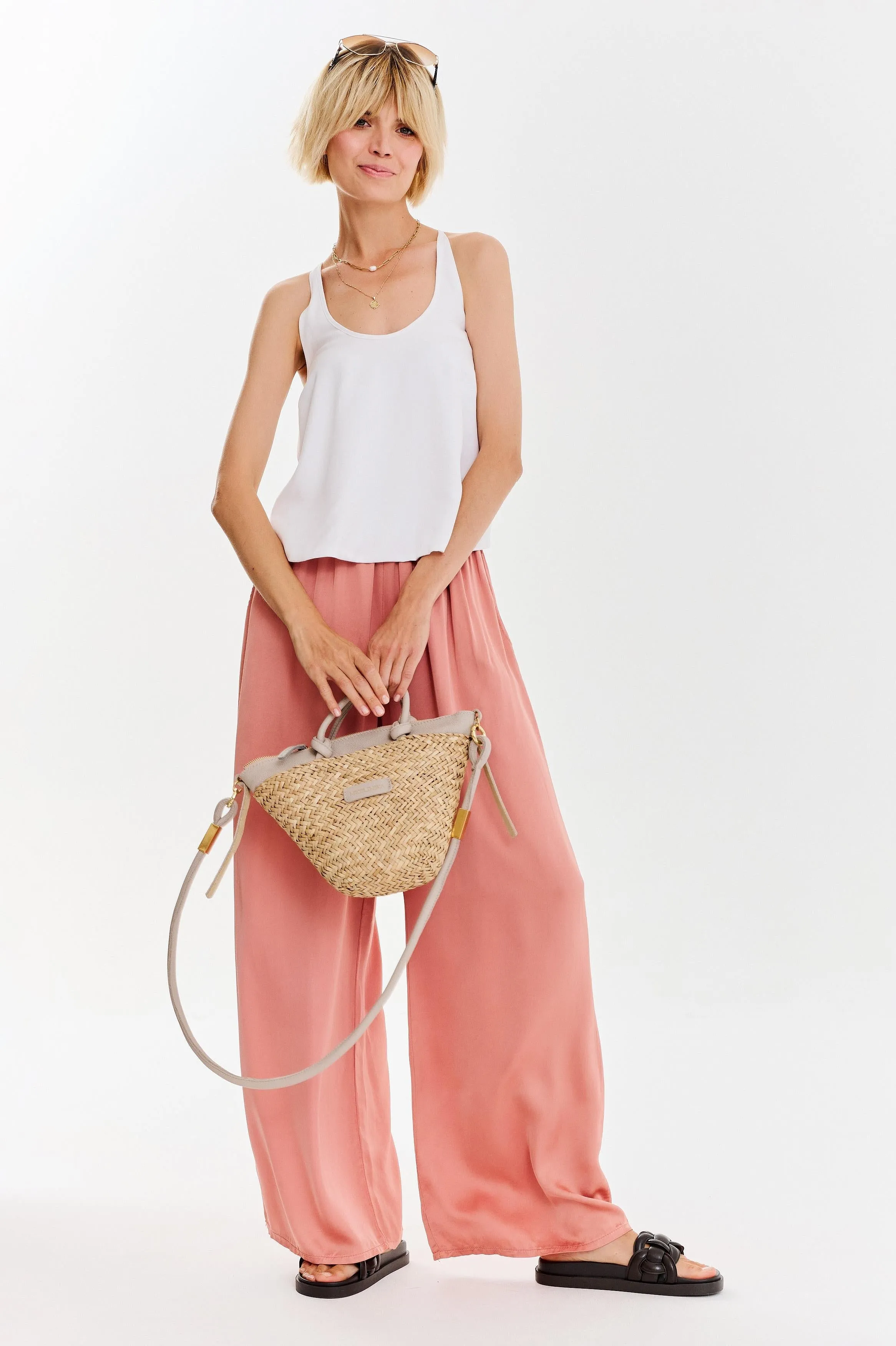 Pink Champagne wide pants