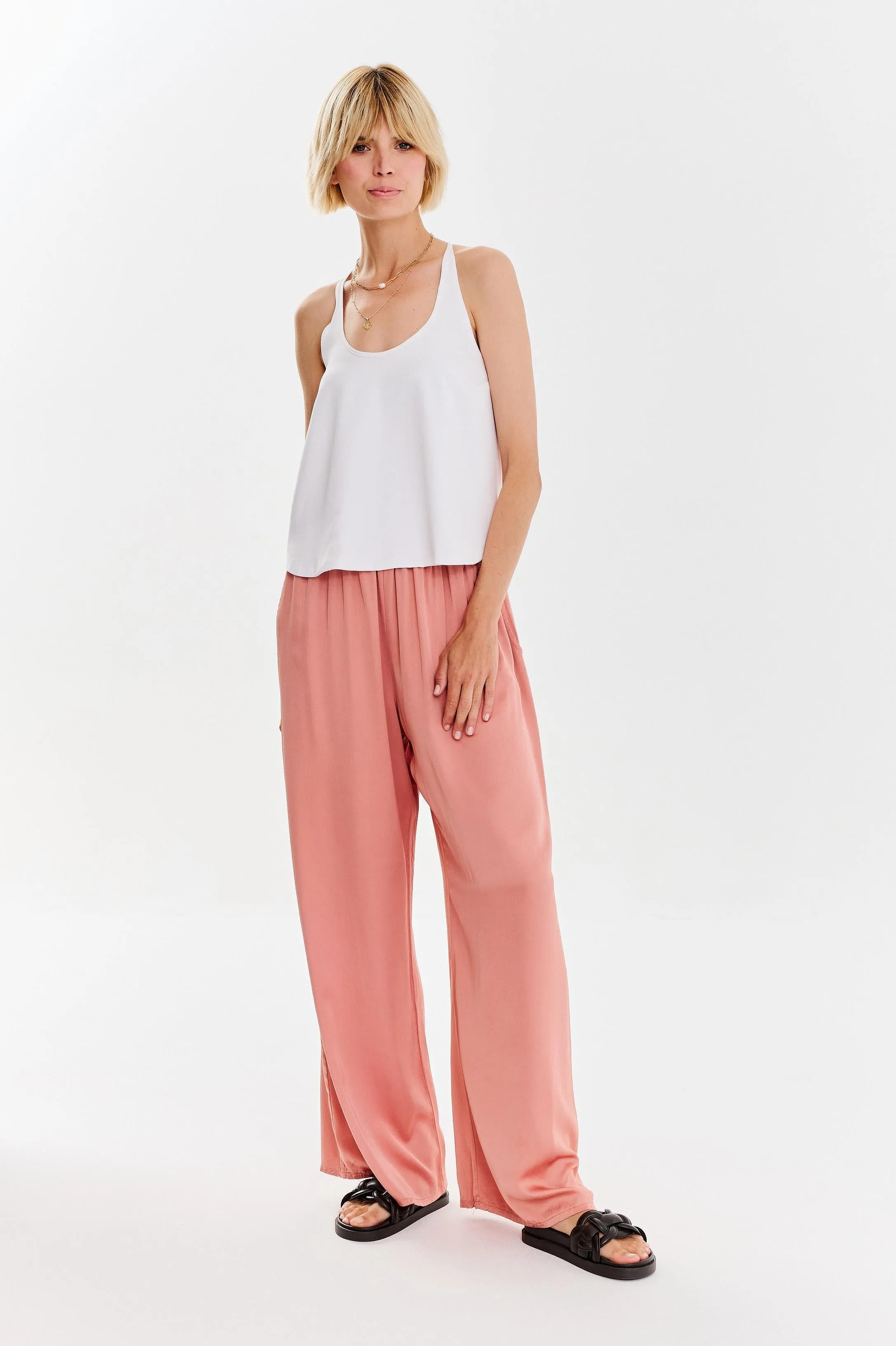 Pink Champagne wide pants